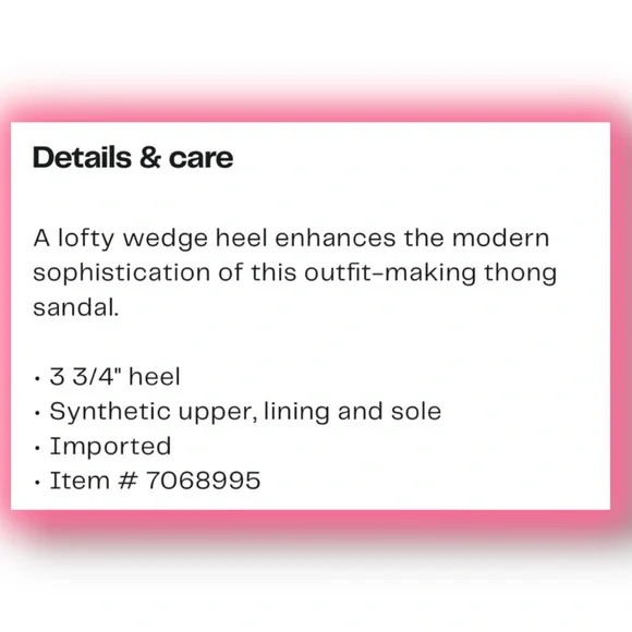 NWT Circus by Sam Edelman Pink Moira Platform Wedge Thong Sandals NIB - Picture 10 of 10